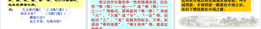 文言文特殊句式课件