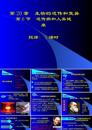 人教版必修二第五章第三节遗传病和人类健康（共27张PPT）