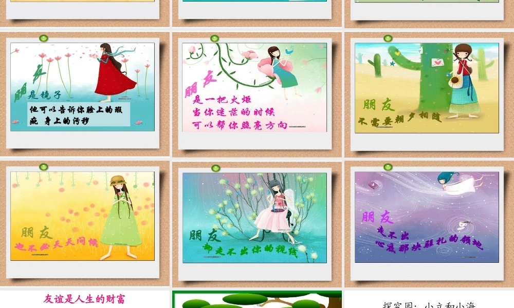 友谊相伴第一课时