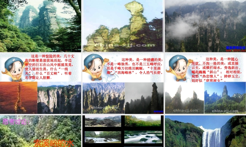 索溪峪的野课件