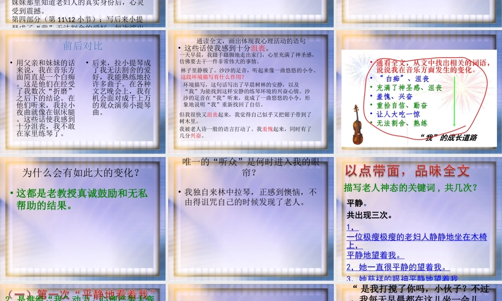 唯一的听众优秀课件人教版 