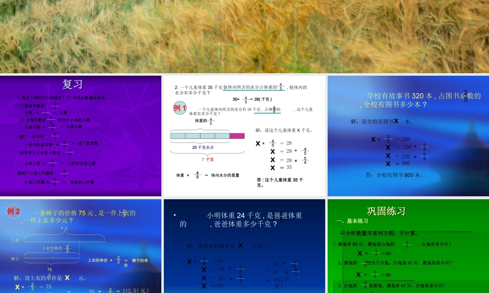 分数除法应用题2