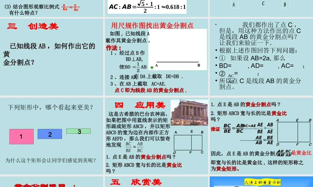 黄金分割课件