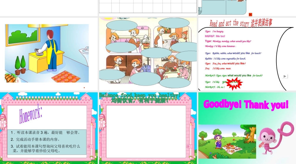 （人教PEP）四年级英语上册课件Unit5PartAlet'stalk