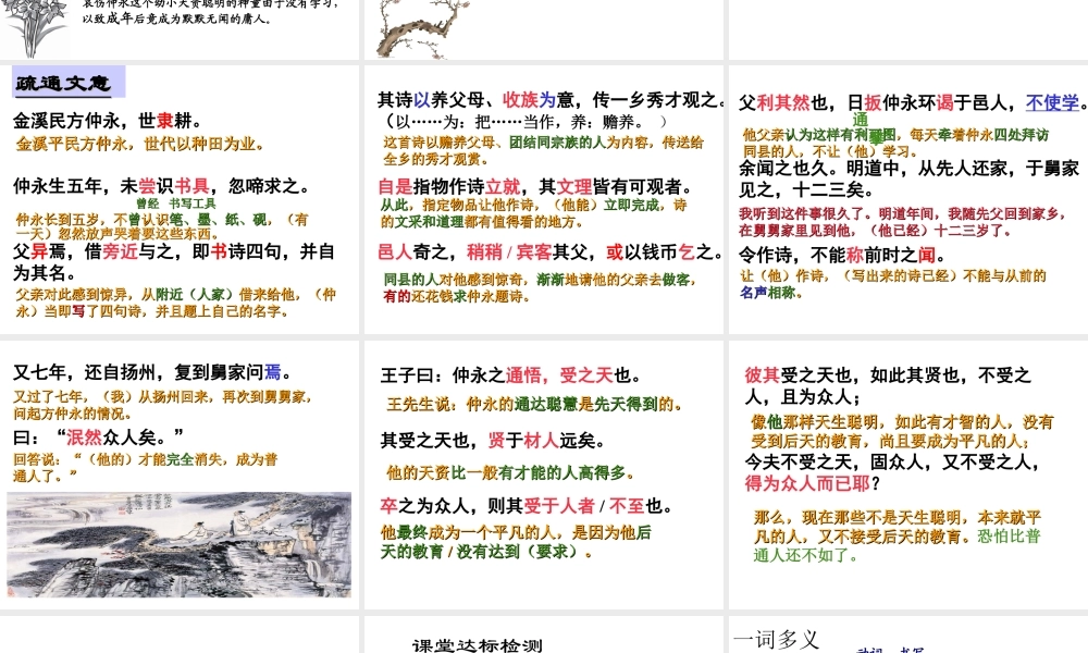 我的伤仲永公开课课件