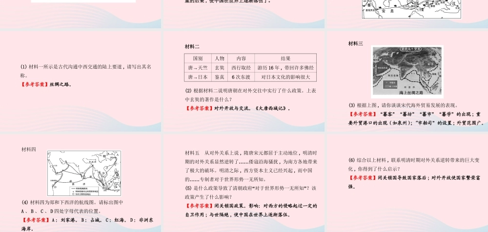 七年级历史下册 第三单元明清帝国的繁盛与近代前夜的危机 第23课 从郑和下西洋到闭关锁国课件 北师大版 课件