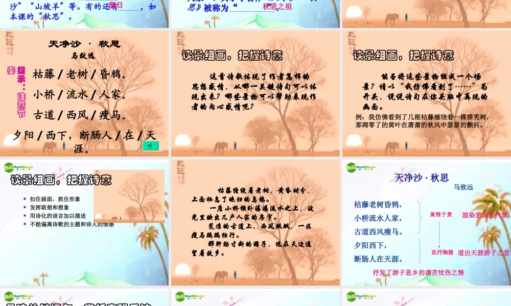 中考语文复习专题课件 古代诗词赏析 课件