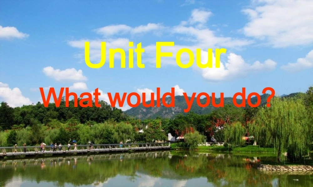 新目标英语九年级_Unit_4_课件(整个单元)