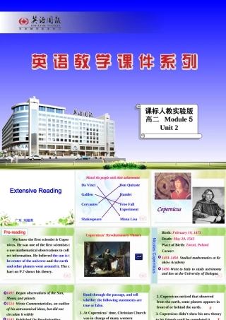 Extensive reading M5unit1课件