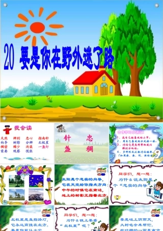 人教版小学二年级语文要是你在野外迷了路10