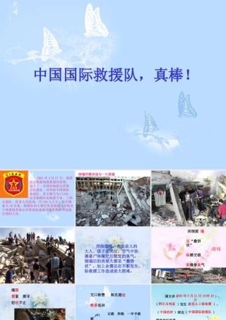 《中国国际救援队，真棒!》