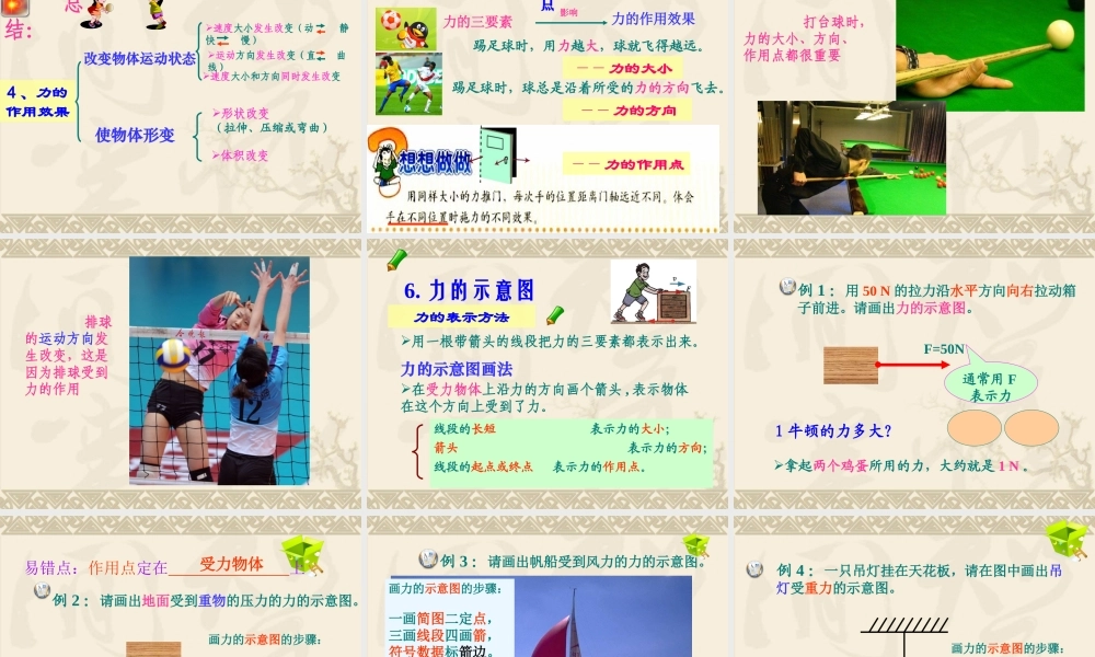 八年级物理下册第七章第一节_力_课件(最新修改)