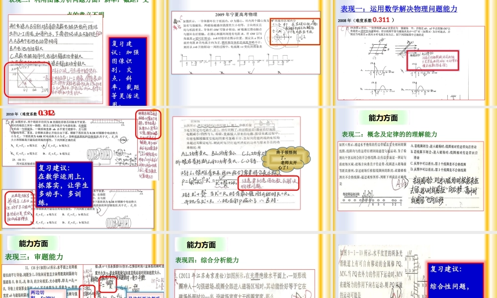 二轮复习电磁感应与电路说课课件11