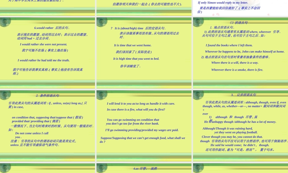 Module 6 The World s Cultural Heritage-grammarppt 新课标外研英语选修七全部课件二