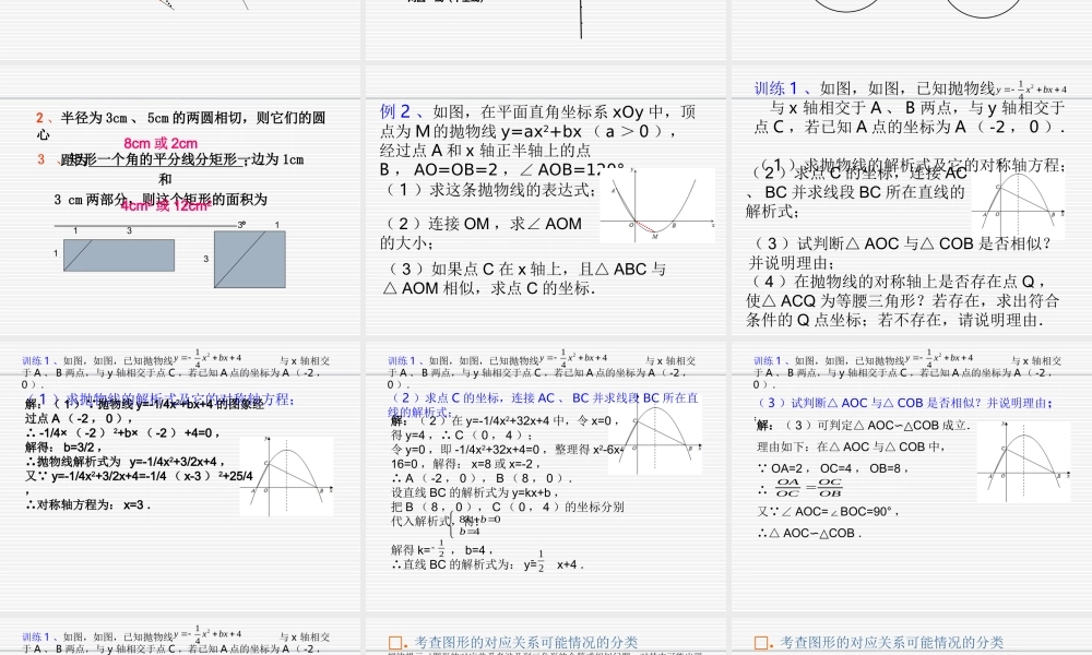 中考数学专题复习——分类讨论11