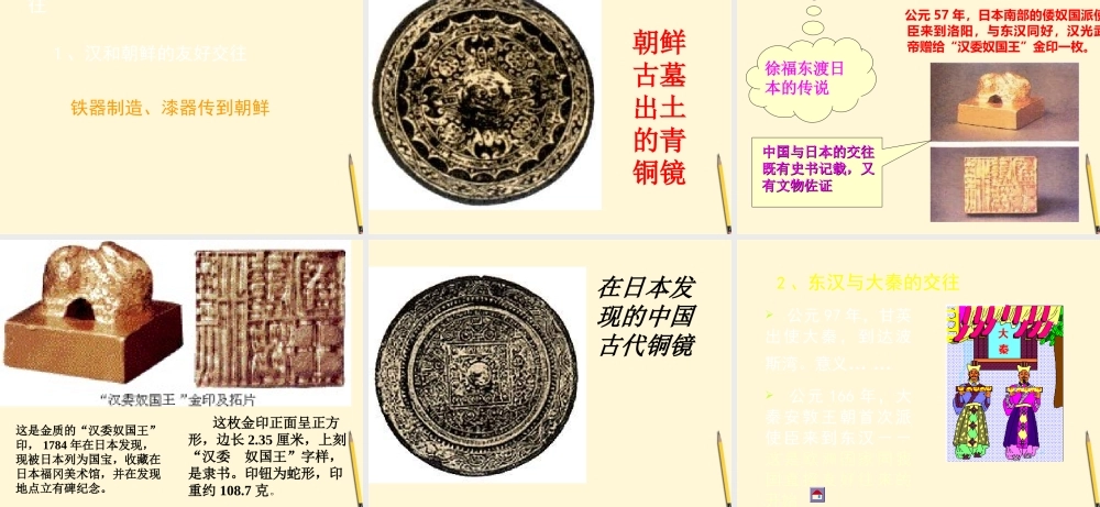 七年级历史上册 3.5(两汉时期的对外交流)课件 川教版 课件