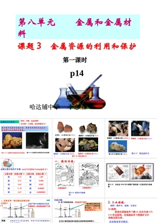 课题3___金属资源的利用和保护