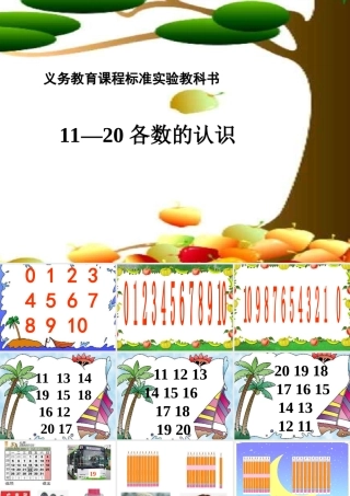 刘瑞捧《11--20各数的认识》PPT