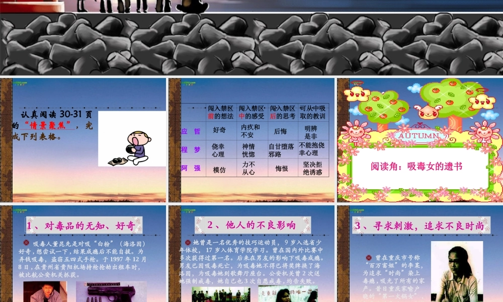 七年级政治下册 第三课(生活中的雷区)课件3 人民版 课件