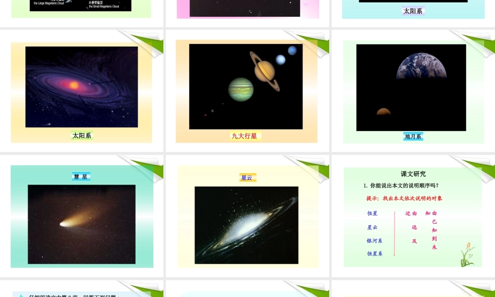 -版七年级语文上册 第宇宙里有些什么新课标同步授课课件 苏教版 课件