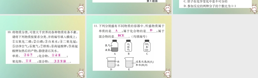 九年级化学上册 小专题5 物质的简单分类课件 (新版)新人教版 课件