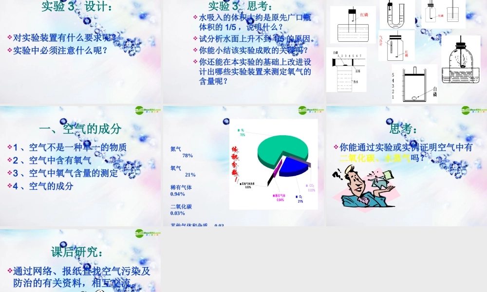 九年级化学上册 空气(第1课时)课件 人教新课标版 课件