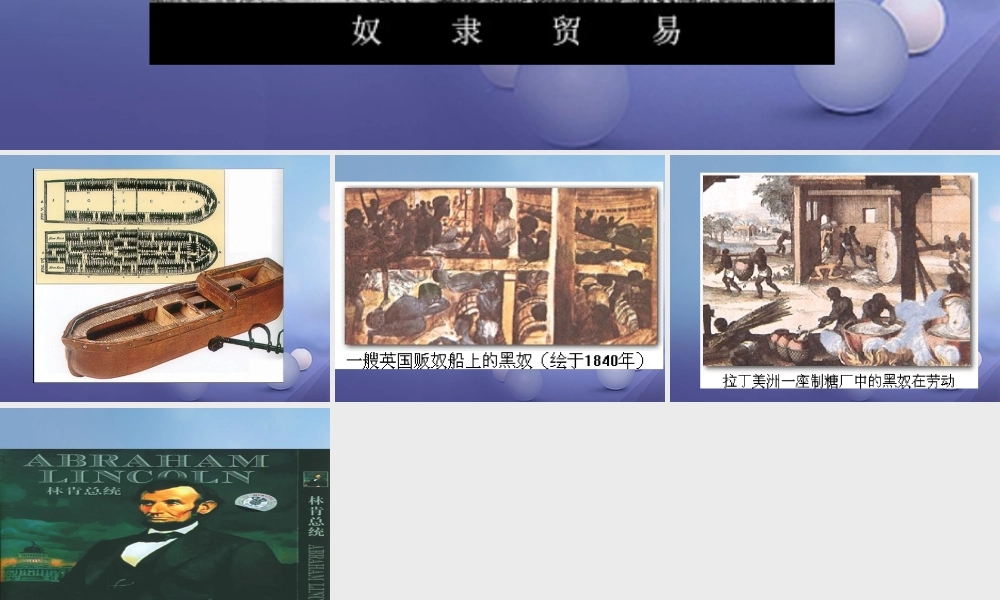 九年级历史上册 321 追(根)溯 园 走进美国黑奴的生存空间 学习与探究之三图片素材 北师大版 素材