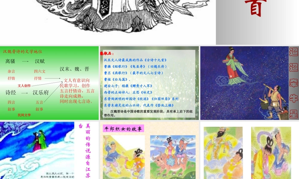 4 汉魏晋诗三首课件
