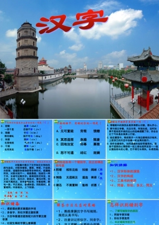 中考语文复习专题 汉字 课件