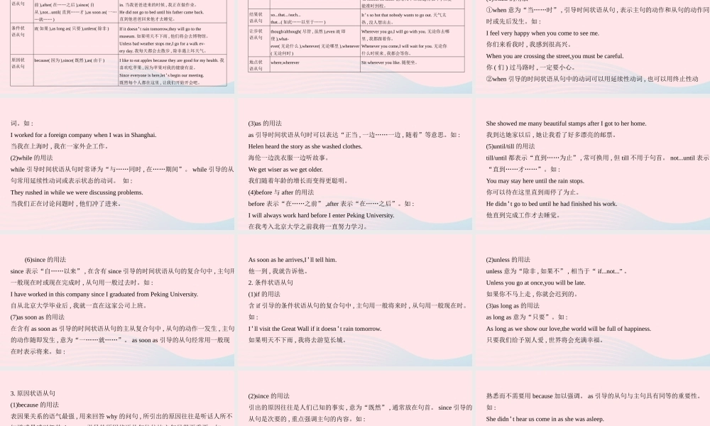 (河南专用)版中考英语 语法过关 专题十四 并列句和复合句课件 人教新目标版 课件