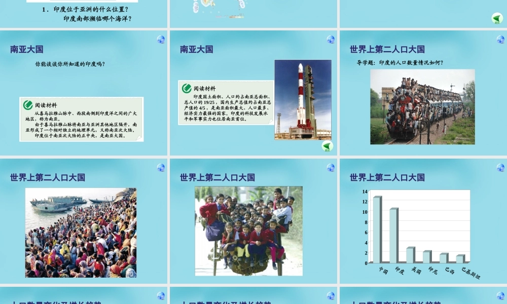 七年级地理下册(7.3 印度)课件 新人教版 课件
