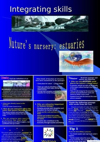 Unit13 Integrating skills   人教版高二英语Unit13 The water planet单元完整课件 人教版高二英语Unit13 The water planet单元完整课件