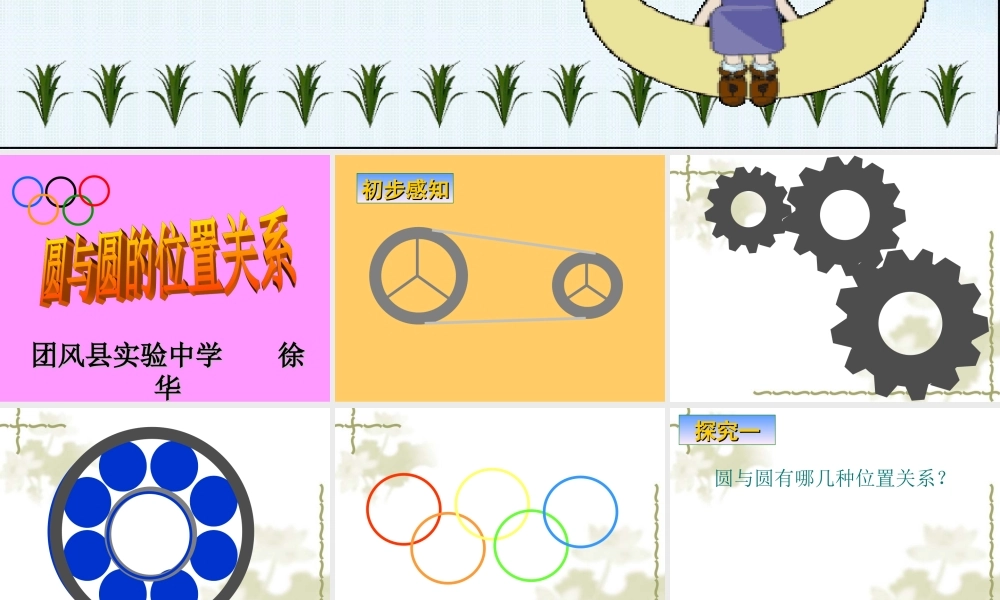 九年级上册新人教版数学圆与圆的位置关系课件