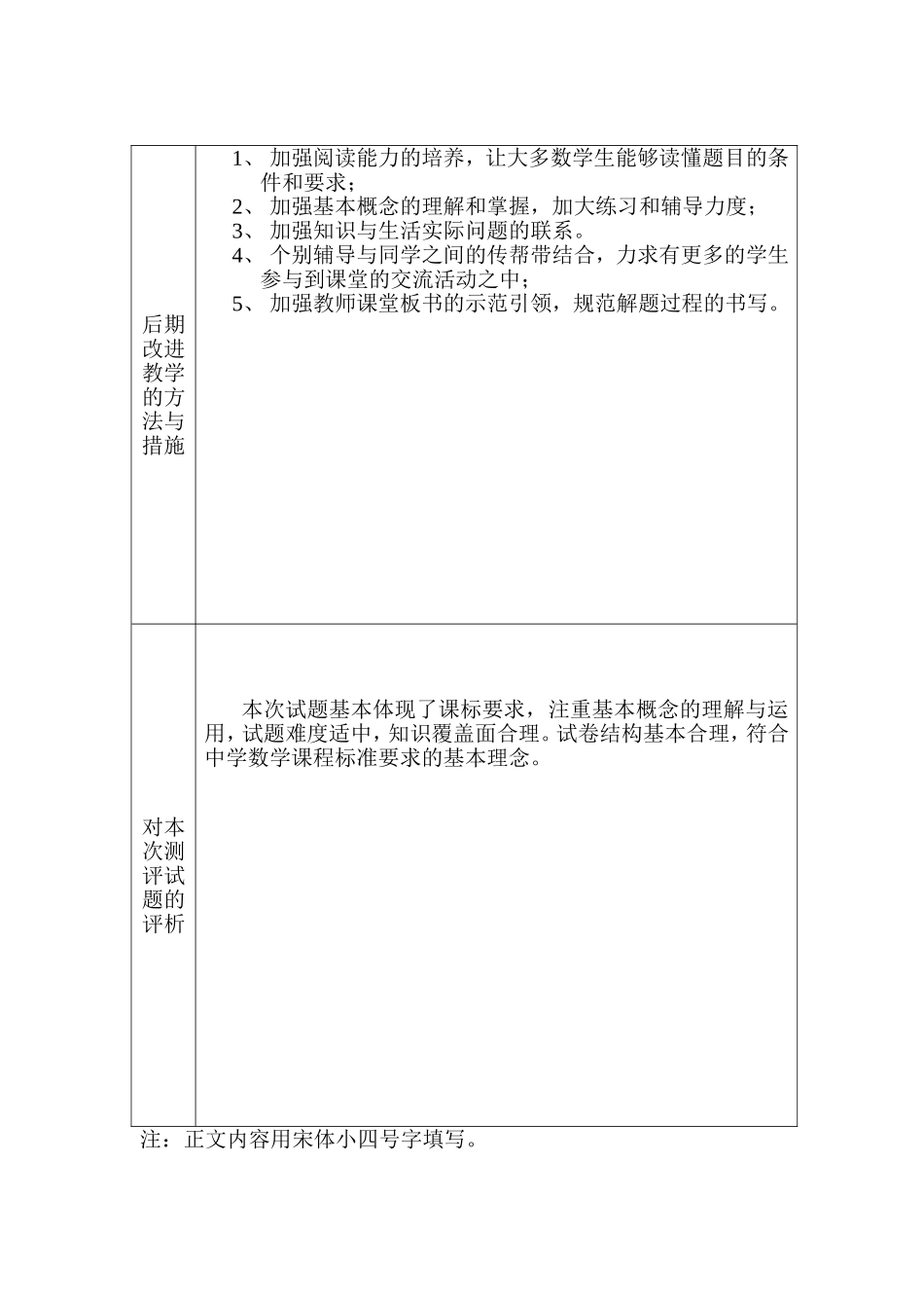 八一班数学试卷分析_第2页