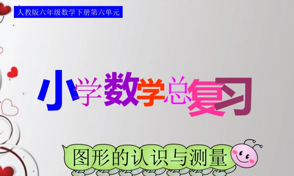 六下总：第六单元第二十课时_图形的认识与测量—与面相关的计算