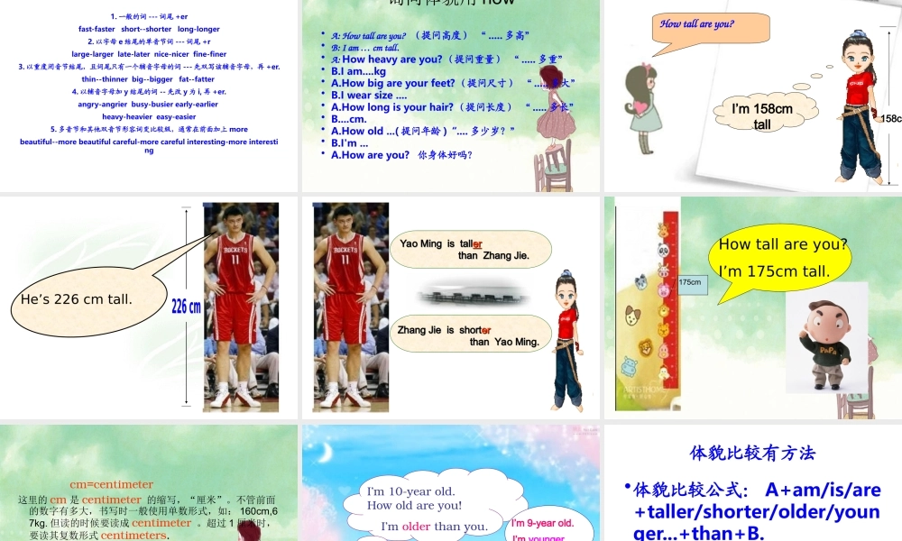 (人教PEP)六年级英语下册课件_unit1_part_a