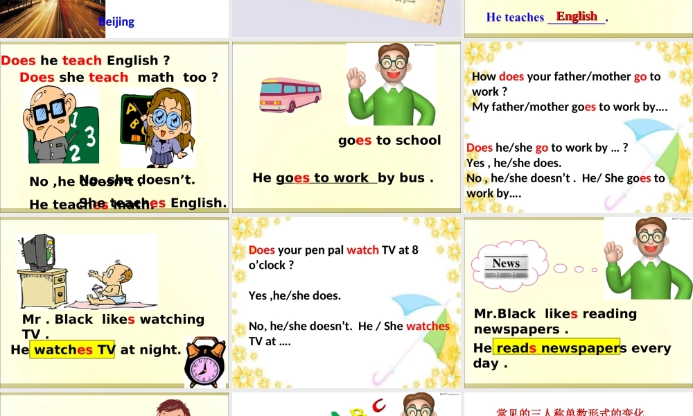 PEP小学六年级英语上册unit_4_Part_B_部分