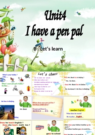 PEP小学六年级英语上册unit_4_Part_B_部分