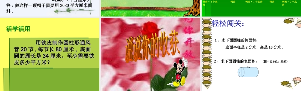 圆柱的表面积（樊晶）