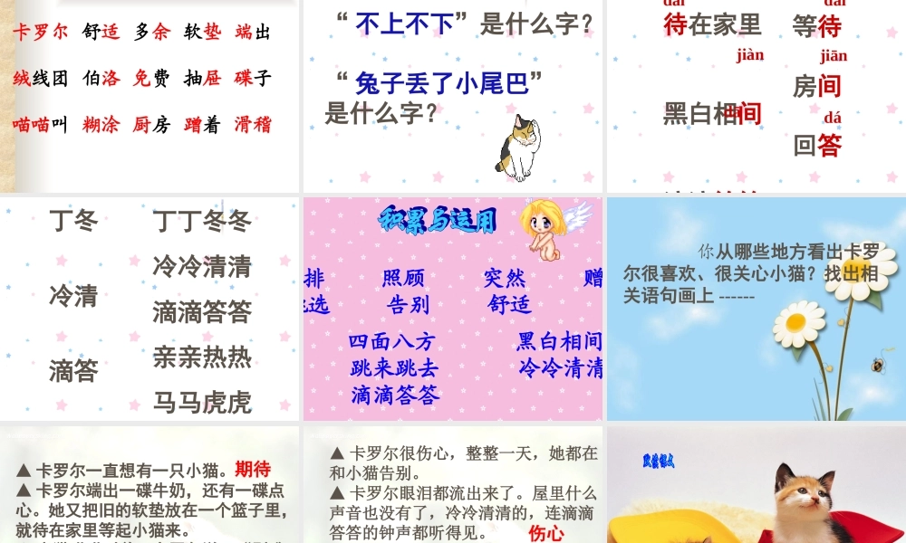 卡罗尔和她的小猫公开课定稿