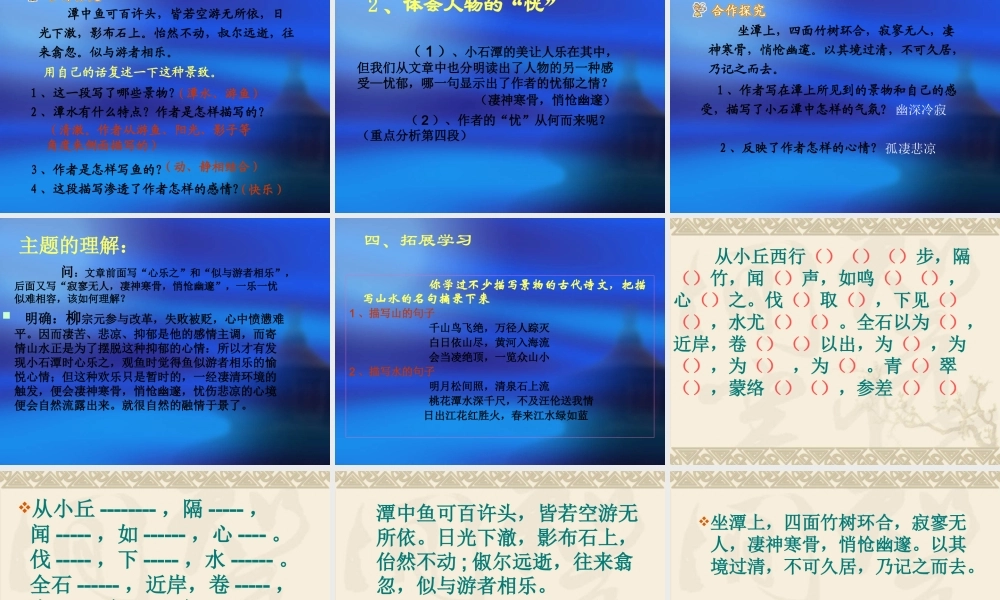 小石潭记 (3)