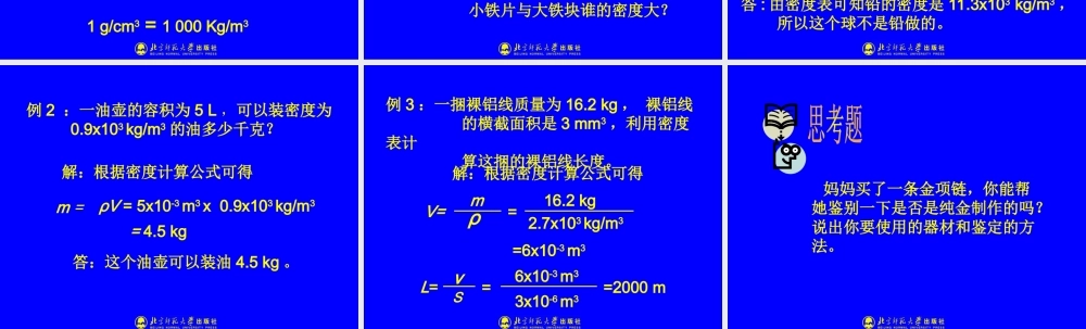 探究物质的密度 (2)