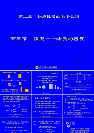 探究物质的密度 (2)