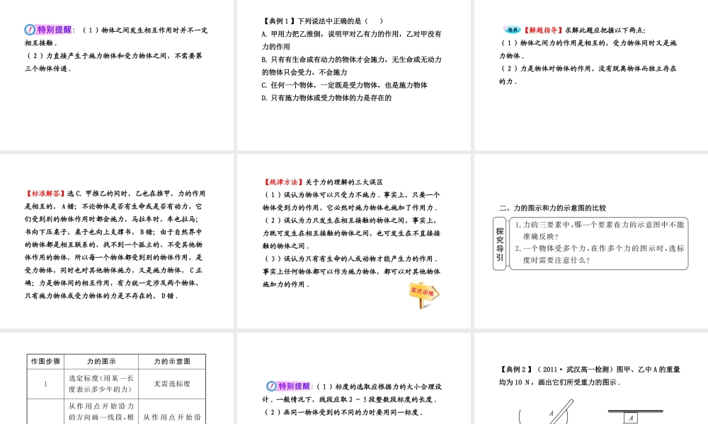 高中物理全程学习方略配套课件重力基本相互作用人教版必修