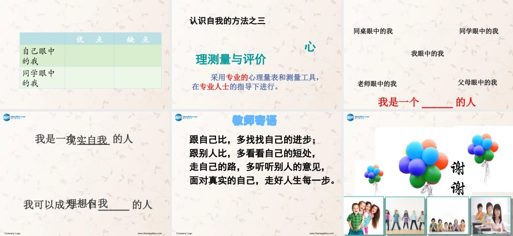 七年级政治上册 8.1 认识自我课件 教科版 课件