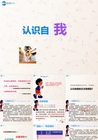 七年级政治上册 8.1 认识自我课件 教科版 课件