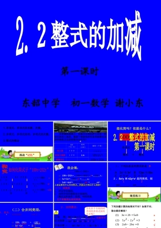 整式加减—合并同类项