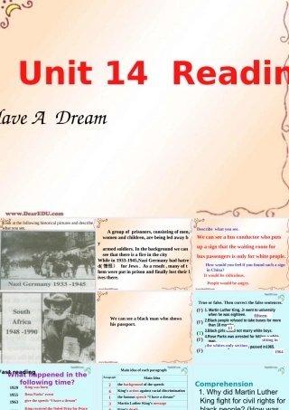 unit14(fast reading) 湖北省高二英语下学期Unit14 Freedom fighters全单元课件 人教版 湖北省高二英语下学期Unit14 Freedom fighters全单元课件 人教版