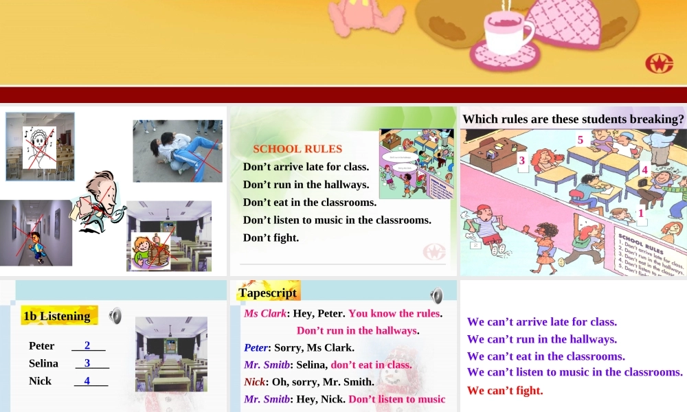 新目标英语七年级下Unit12_第一课时课件