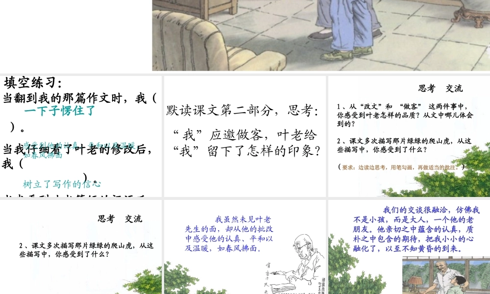 那片绿绿的爬山虎（第二课时）